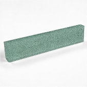 Porte-nom Pour Bureau Le regard confortablement de la texture turquoise