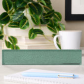 Porte-nom Pour Bureau Le regard confortablement de la texture turquoise