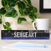 Porte-nom Pour Bureau Le sergent Thin Blue Line Distresse