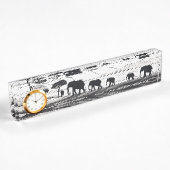 Porte-nom Pour Bureau Les éléphants d'Afrique