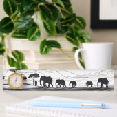 Porte-nom Pour Bureau Les éléphants d'Afrique