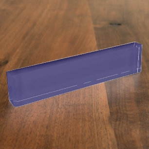 Porte-nom Pour Bureau Les formes abstraites bleues et violettes se fonde
