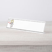 Porte-nom Pour Bureau Les infirmières ont le coeur (Devant)