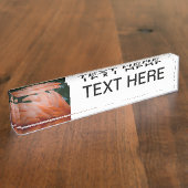 Porte-nom Pour Bureau les plumes de flamant ont hérissé l'oiseau de plan (Taille)