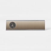 Porte-nom Pour Bureau "Lettre B" Monogramme (Devant)