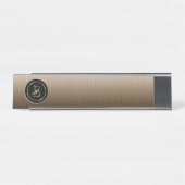 Porte-nom Pour Bureau "Lettre B" Monogramme (Devant)
