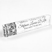 Porte-nom Pour Bureau Lettre vintage "D"