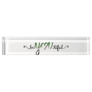 Porte-nom Pour Bureau Lettres Aro Fierté Aromantique
