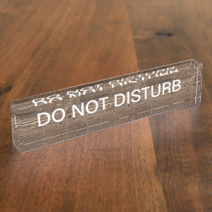 Porte-nom Pour Bureau L'Exécutif Ne Disturbe Pas