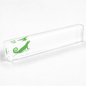 Porte-nom Pour Bureau Lézard vert