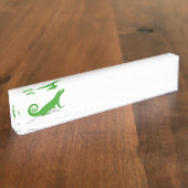 Porte-nom Pour Bureau Lézard vert (Taille)