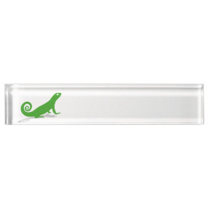 Porte-nom Pour Bureau Lézard vert