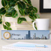 Porte-nom Pour Bureau L'horizon de Chicago