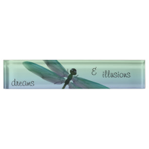 Porte-nom Pour Bureau Libellule