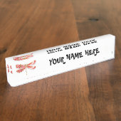 Porte-nom Pour Bureau libellule de fleurs avec sakura de bijoux (Taille)