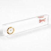 Porte-nom Pour Bureau libellule de fleurs avec sakura de bijoux