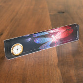 Porte-nom Pour Bureau libellule rouge brillante (Taille)