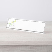 Porte-nom Pour Bureau Libellules (Devant)