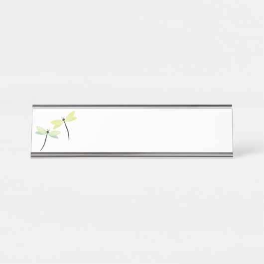 Porte-nom Pour Bureau Libellules (Devant)