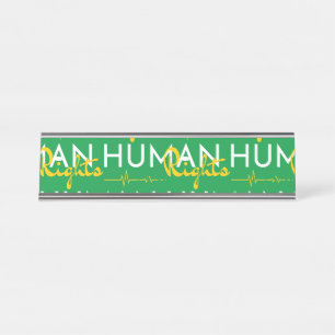 Porte-nom Pour Bureau Lifeline to Human Rights