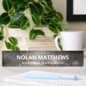 Porte-nom Pour Bureau Lignes spatiales professionnelles