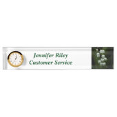 Porte-nom Pour Bureau Lily de la Vallée-0308 (Devant)