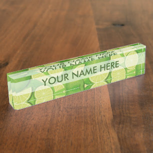 Porte-nom Pour Bureau Lime