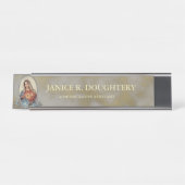 Porte-nom Pour Bureau L'Immaculée catholique religieuse Vierge Marie (Devant)