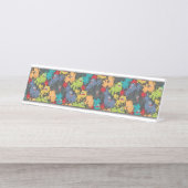 Porte-nom Pour Bureau Little cute funny monsters (Devant)