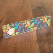 Porte-nom Pour Bureau Little cute funny monsters (Taille)