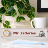 Porte-nom Pour Bureau Livres cool café Professeur