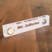 Porte-nom Pour Bureau Livres cool café Professeur (Taille)