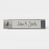 Porte-nom Pour Bureau Lizard noir (Devant)