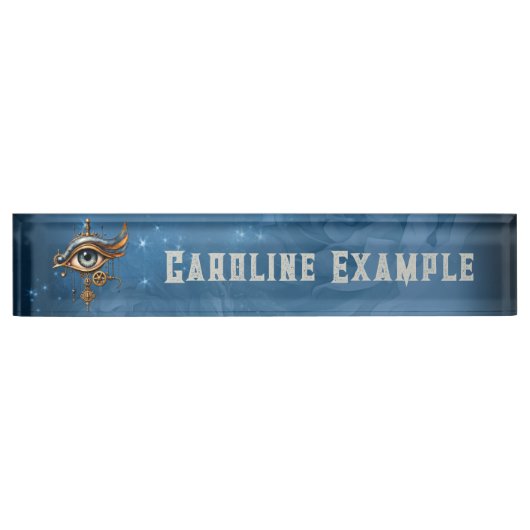 Porte-nom Pour Bureau L'oeil de l'univers (Devant)