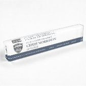 Porte-nom Pour Bureau Logo d'agent de police