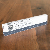 Porte-nom Pour Bureau Logo d'agent de police  (Taille)