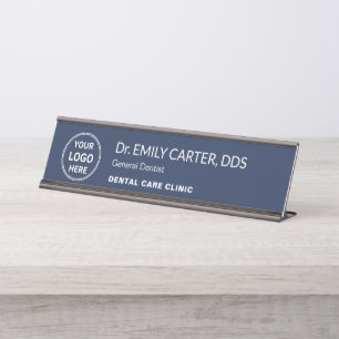 Porte-nom Pour Bureau Logo de clinique dentaire professionnel