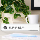 Porte-nom Pour Bureau Logo de Custom Your Company