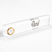 Porte-nom Pour Bureau Logo de David Name,