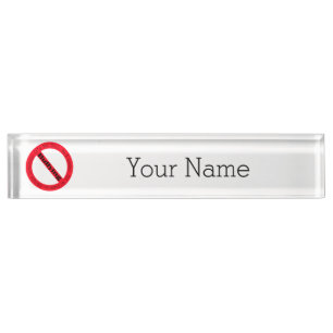 Porte-nom Pour Bureau Logo de lutte contre l'intimidation par Shirley Ta
