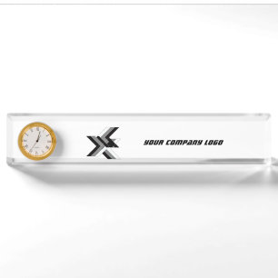 Porte-nom Pour Bureau LOGO DE VOTRE ENTREPRISE, personnalisé