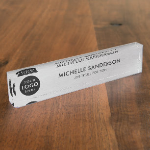 Porte-nom Pour Bureau Logo d'entreprise personnalisé pour le personnel e