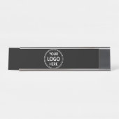 Porte-nom Pour Bureau Logo Marque sur Mesure pour Votre (Devant)