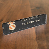 Porte-nom Pour Bureau Logo Nikias (Taille)