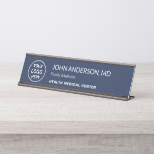 Porte-nom Pour Bureau Logo personnalisé Clinique de santé médicale Médec