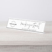 Porte-nom Pour Bureau Logo Personnalisé Professionnel Professionnel Mini (Devant)