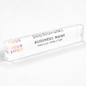 Porte-nom Pour Bureau Logo Professionnel Simple