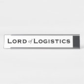Porte-nom Pour Bureau Lord Logistics Funny Dons Mens Gestionnaire de la  (Devant)