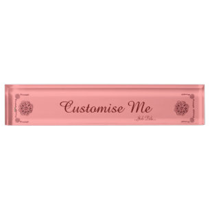 Porte-nom Pour Bureau Lotus Blossom
