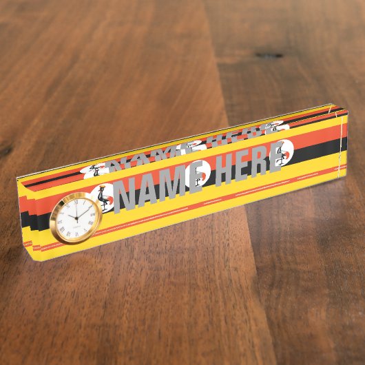 Porte-nom Pour Bureau L'Ouganda (Taille)